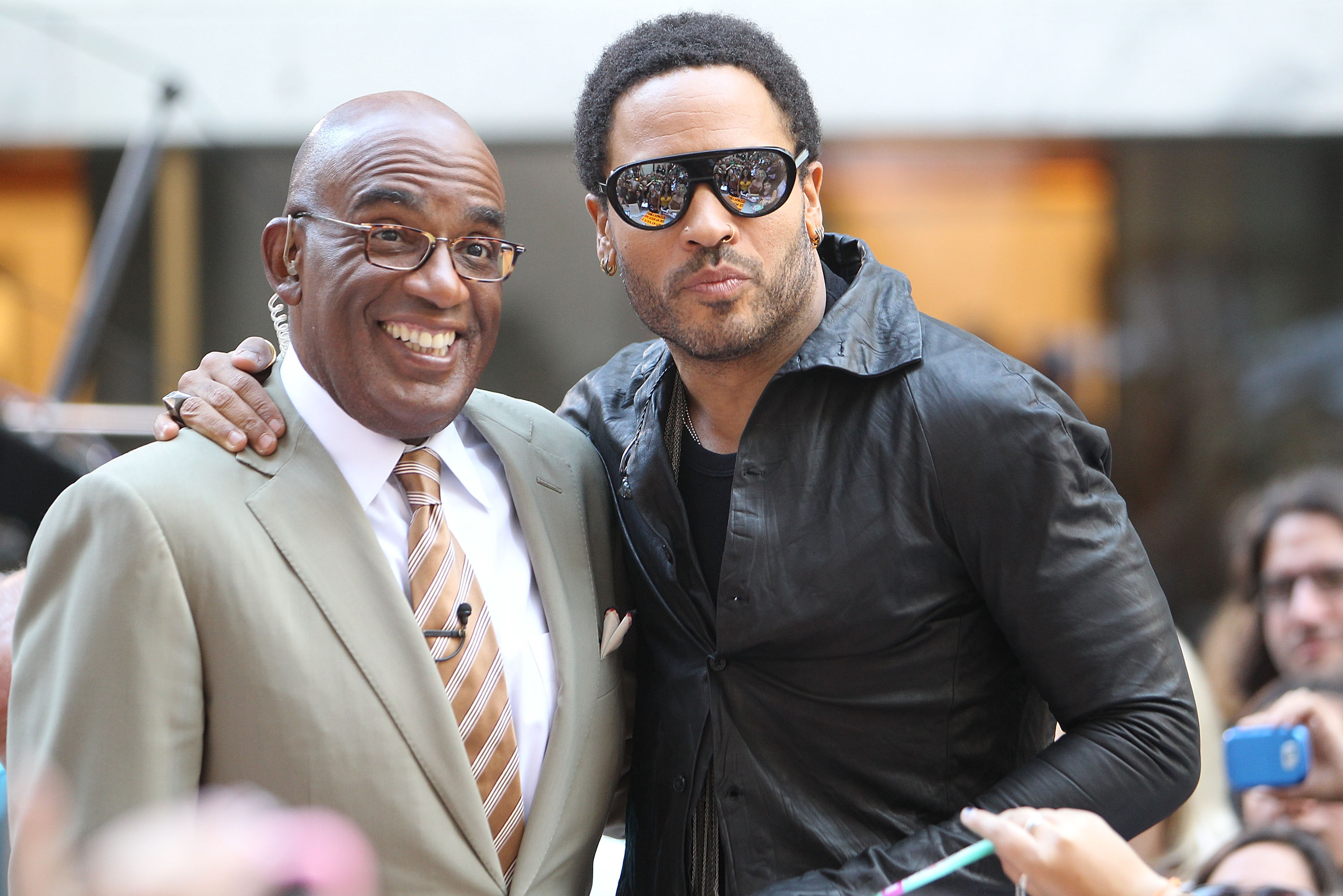 Al Roker and Lenny Kravitz