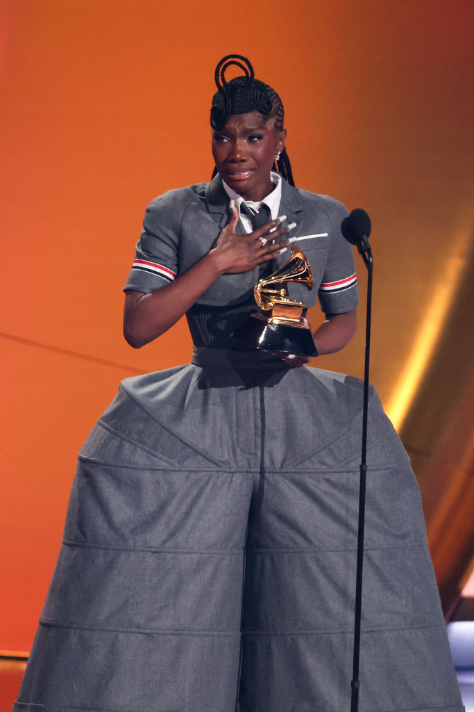 Doechii Accepts Grammy for Best Rap Album. She is the Third Female to Win the Award in Grammy History.