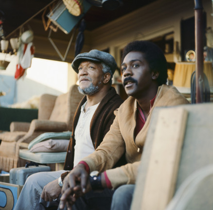 SANFORD AND SON -- Season 1 -- Pictured: (l-r) Redd Foxx as Fred G. Sanford, Demond Wilson as Lamont Sanford (Photo by NBC/NBCU Photo Bank via Getty Images)
