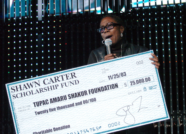Afeni Shakur, mother of Tupac Shakur (Photo by Kevin Mazur/WireImage for New York Post)