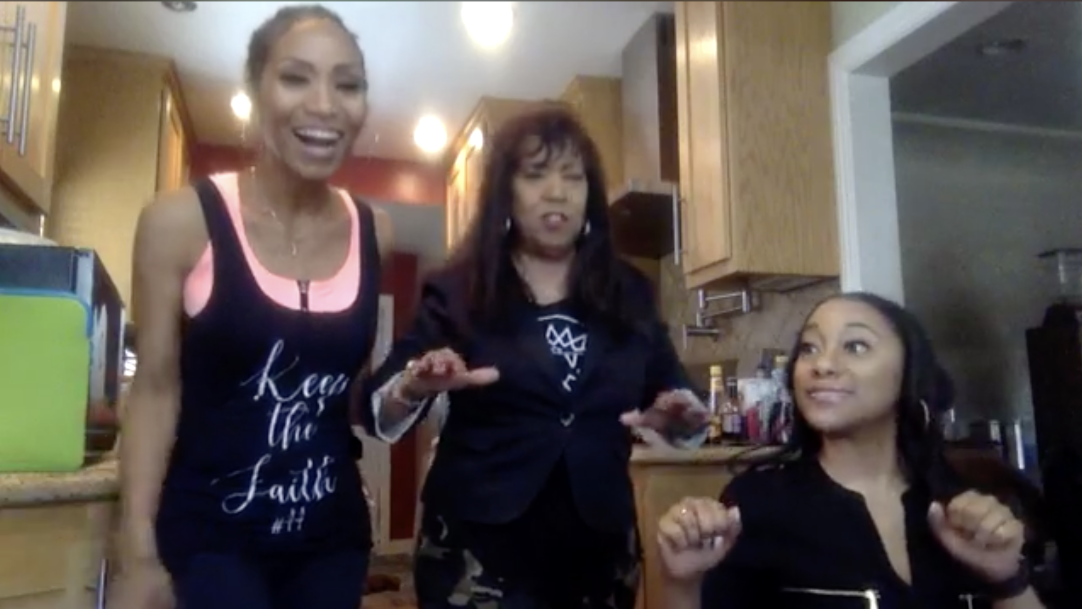 The Emotions singing on Facebook Live